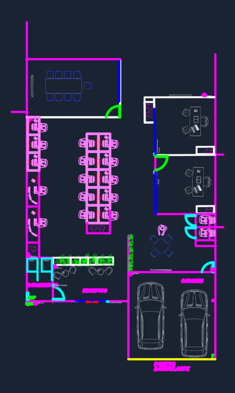 361m² Commercial Building Floor Plan, Sections, and Elevation Set