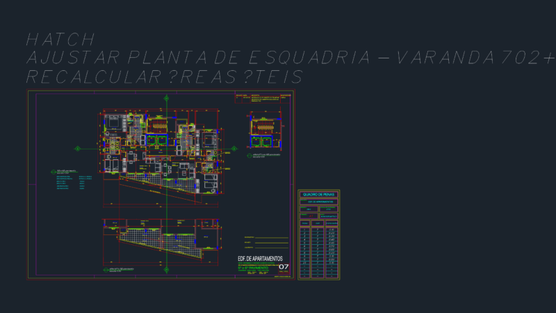 5º and 6º Floor Plan Layout for Residential Apartment Building