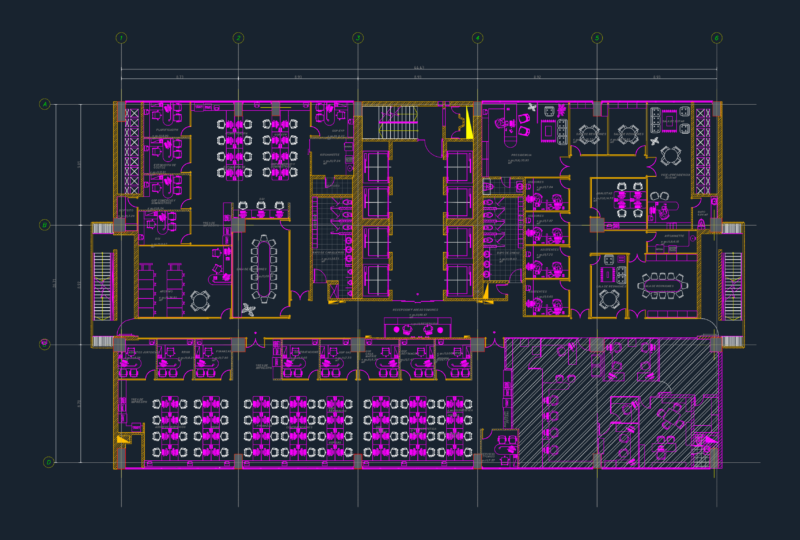 BARIVEN Corporate Office Floor Plan with Furniture Layout