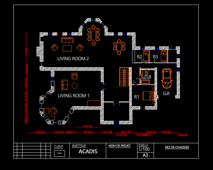 villa S+3 plan