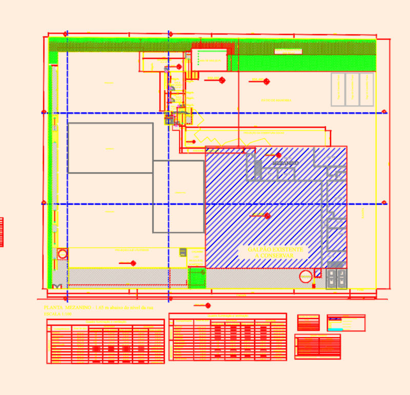 INDUSTRIAL WAREHOUSE ARCHITECTURE DWG