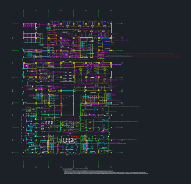 Level 2 architectural GA plan for a hospital medical facility featuring ICU ward, DSA suites, and technical rooms.