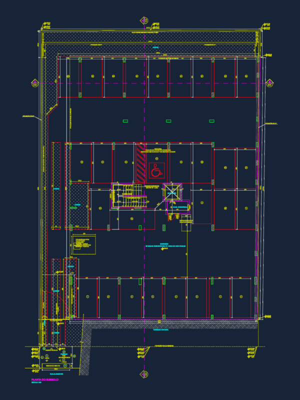 Architectural Set for a Five-Story Residential and Commercial Building