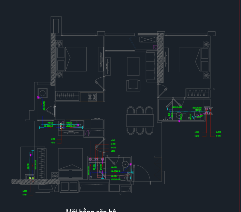 Apartment unit MEP set