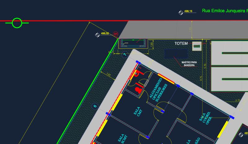As-Built Site Plan for a Military Police Battalion Facility