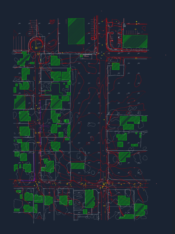 Astoria St Topographic Survey DWG Plan
