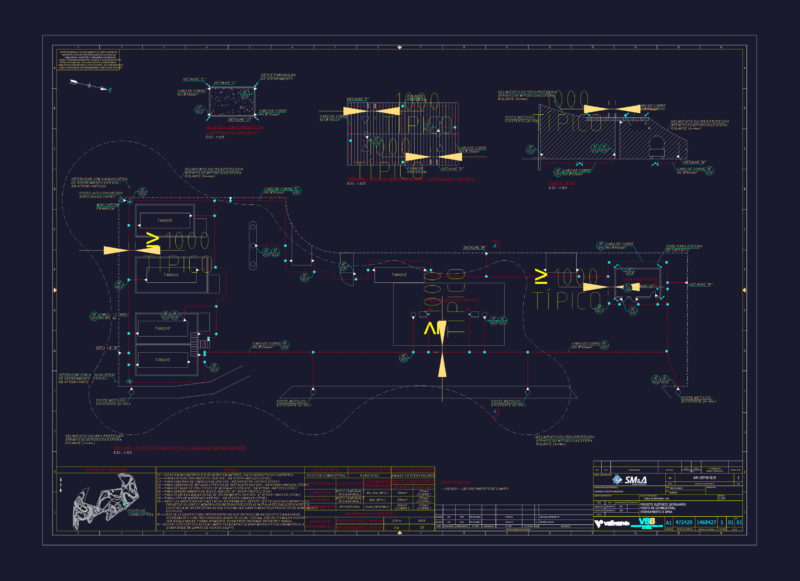 Fuel Station Grounding and SPDA System Layout