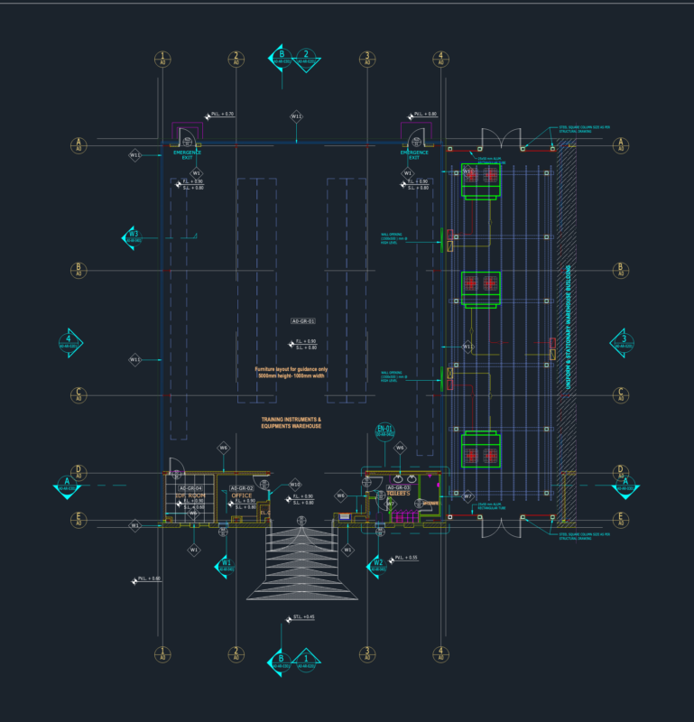 Training Equipment Warehouse Plans