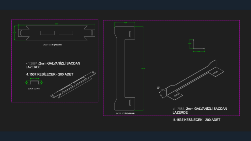 Barbaros Door Lock Strike Plate Laser Cutting Template