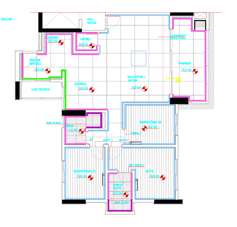 Brazil 2-bedroom apartment interior layouts and floor specs