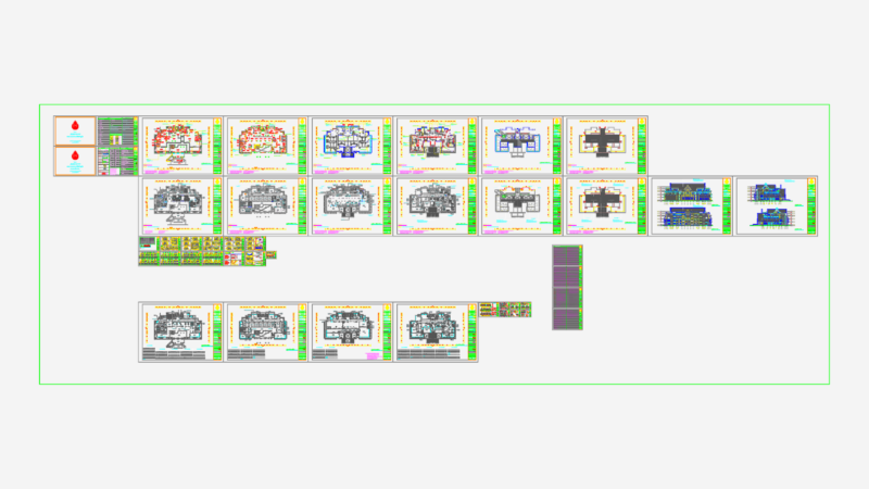 Phuket Juvenile and Family Court architectural renovation as-built drawings
