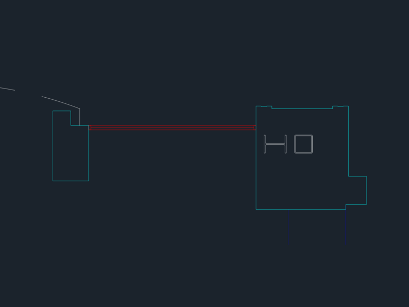 Section detail of structural steel beam and column connections