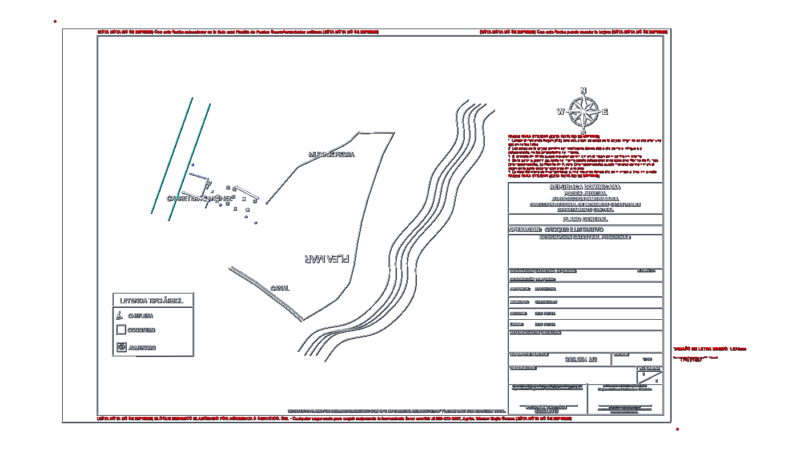 Cadastral survey and site plan for Los Patos Barahona