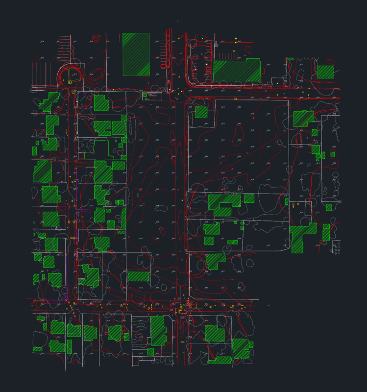 Topographic Survey of Downar Way at Astoria Site Plan
