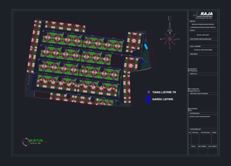 Bekasi Housing Site Plan DWG