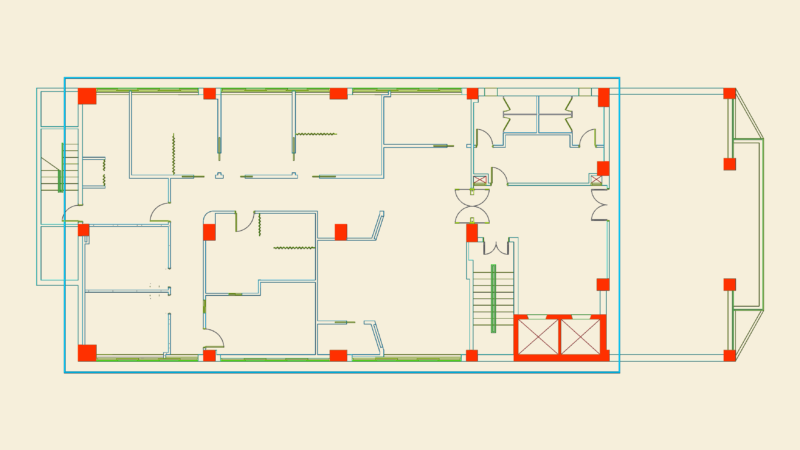 Commercial Office Furniture Layout Plan DWG
