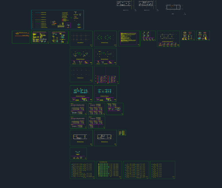 AutoCAD drawing sheets showing architectural floor plans and structural reinforcement details for a two-story house.