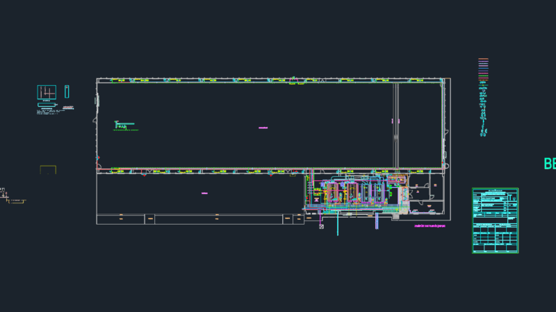 Concrete Fabrication Plant Steam Boiler Room Mechanical Installation