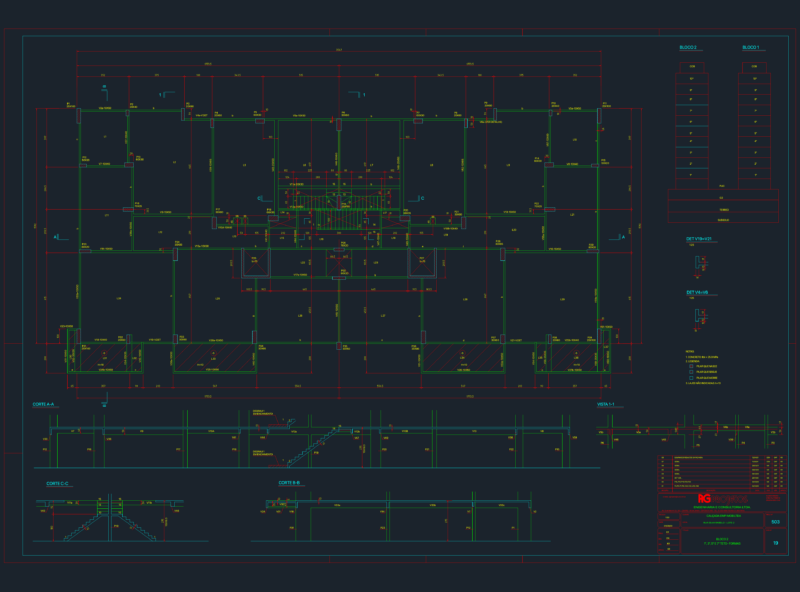 Concrete slab formwork plan