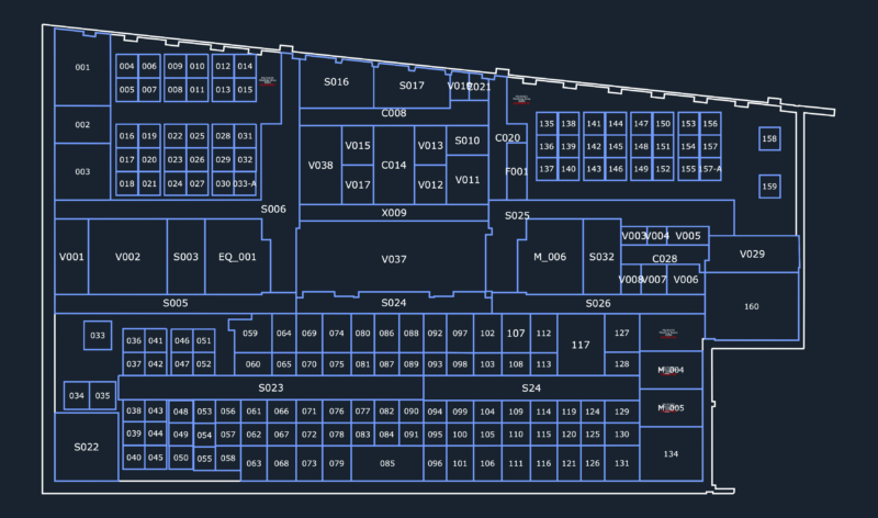 Detailed First Floor Office Layout with Workstation and Equipment Schedule