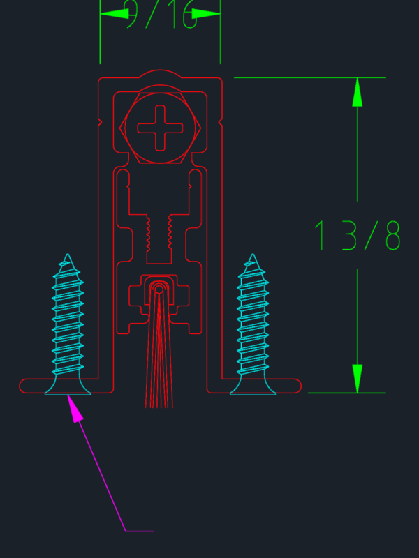 PEMKO 411_NBL Automatic Door Bottom Section Detail