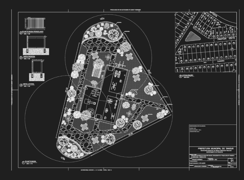 Seniors gym park layout