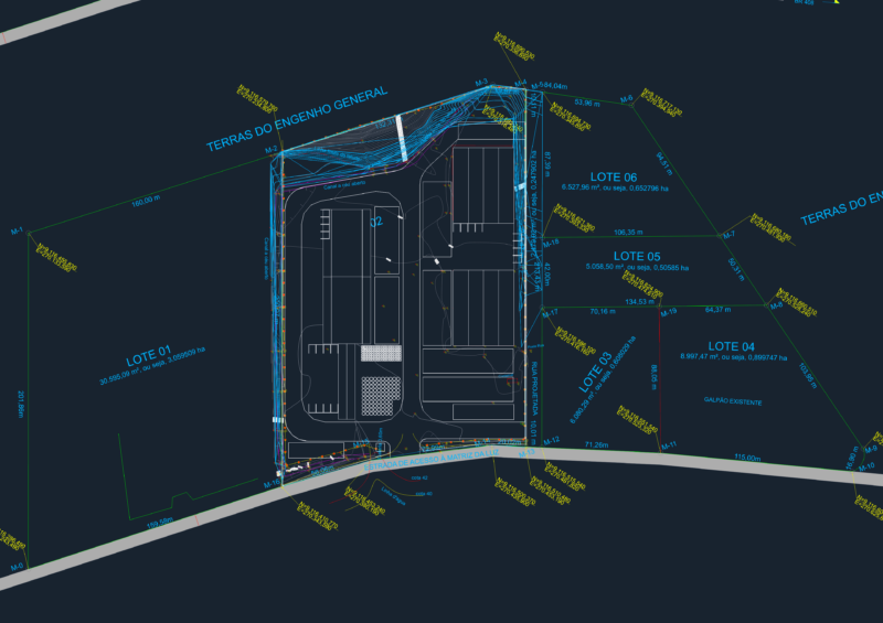 Industrial Lot Subdivision DWG