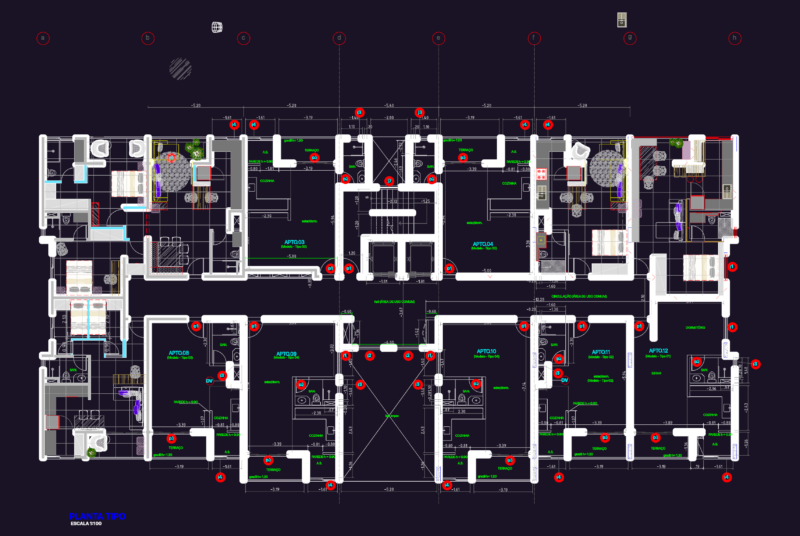 BARCELONA RESIDENTIAL PLANS DWG