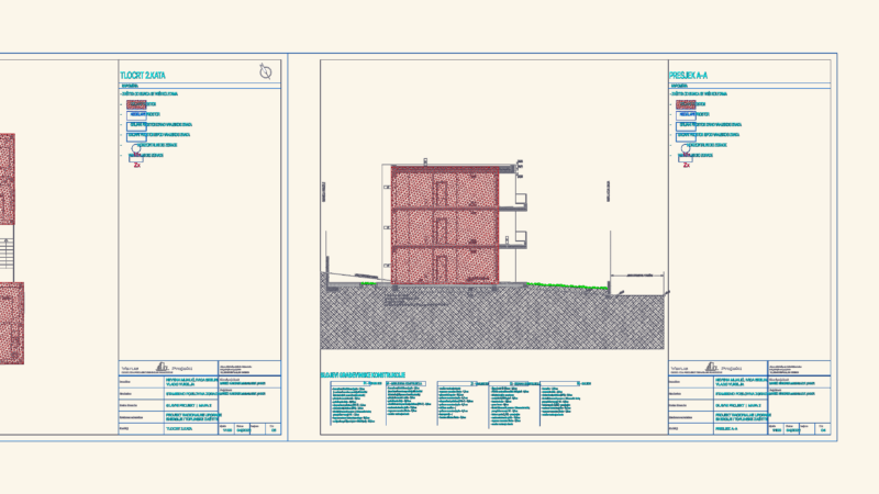 Apartment building architectural set