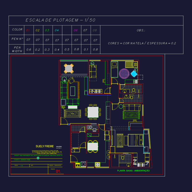 Edifício Barão de Suassuna Apartment 1002 Interior Layout