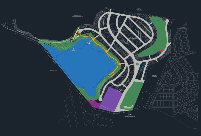 Fazenda Lagoa Phase 1 Urban Site Plan with 300m² Residential Lots