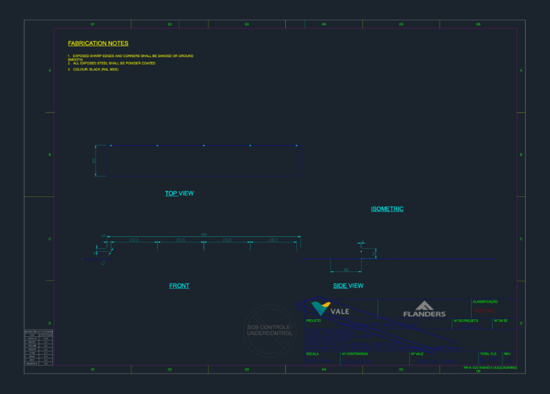 Flanders ACE Support Bracket (Angle) Detail – Salobo Project