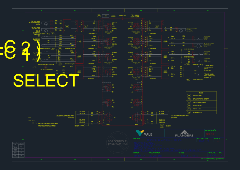 Flanders remote I/O module M04 node 18 connection diagram