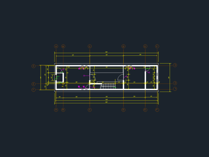 Floor plan and construction details for a Tadao Ando inspired concrete house