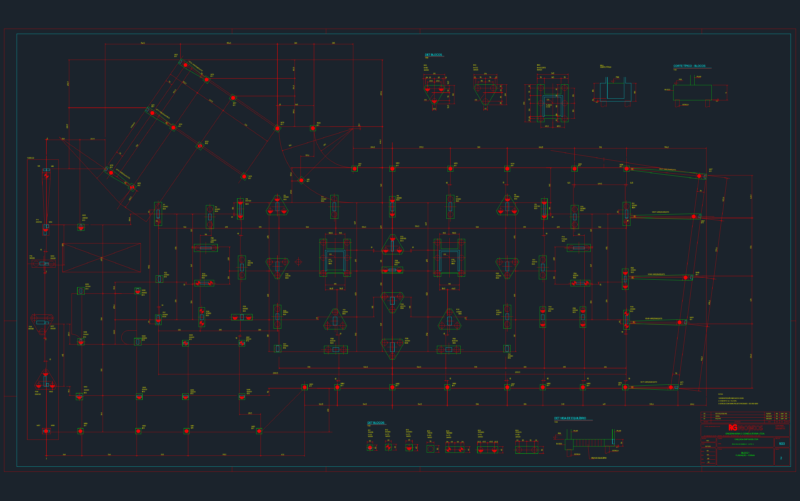 Foundation formwork and block details