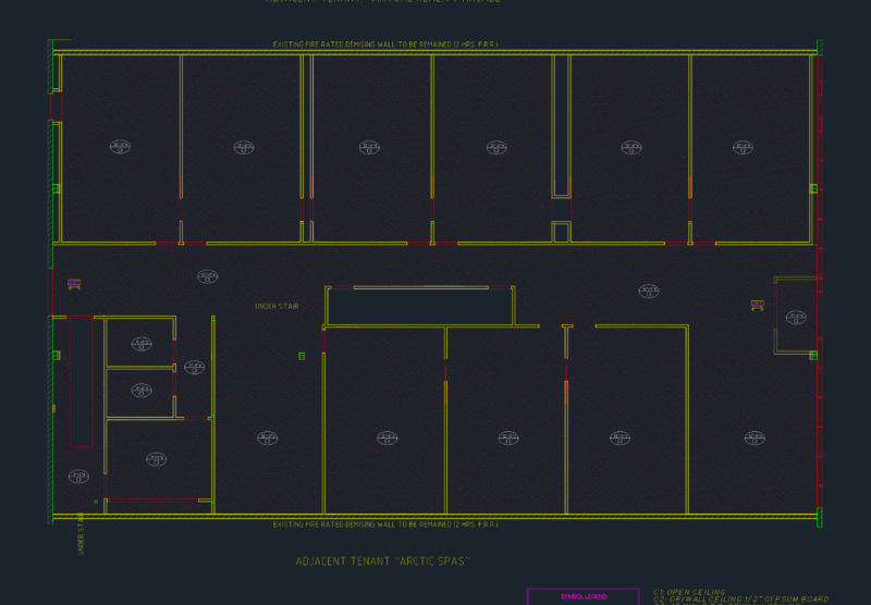 Gimme Virtual Golf Simulator Facility Tenant Improvement Plans