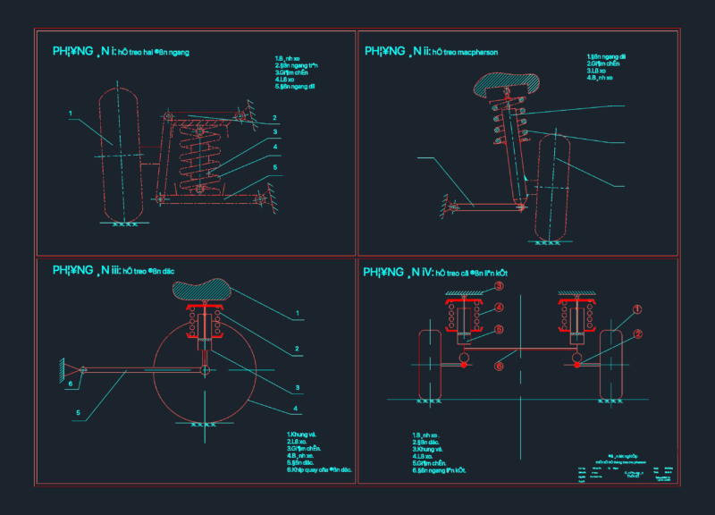 Hanoi Automotive Suspension System Design Layouts