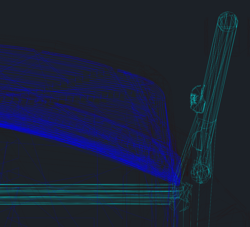 Heavy Equipment Cab Safety Mesh and FOPS Guard Detail