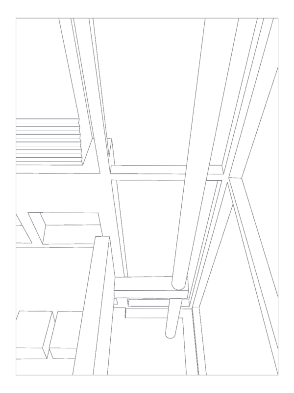 Richard Meier Smith House Interior Perspective Three