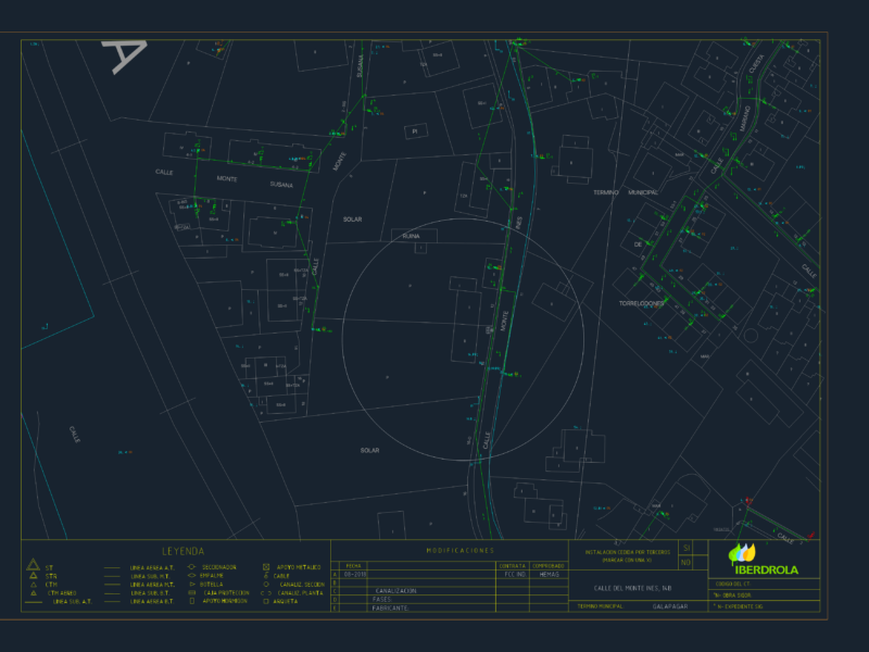 Iberdrola Electrical Service Connection and Site Layout for Galapagar