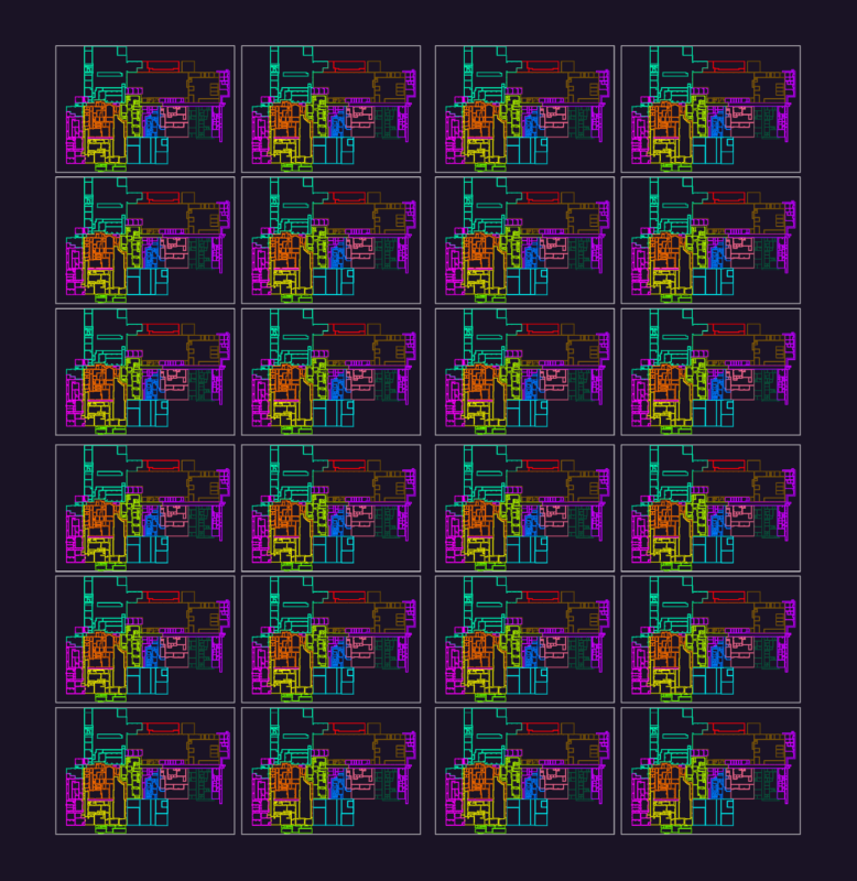 Industrial Production Facility Floor Plan Layout Level 0 DWG