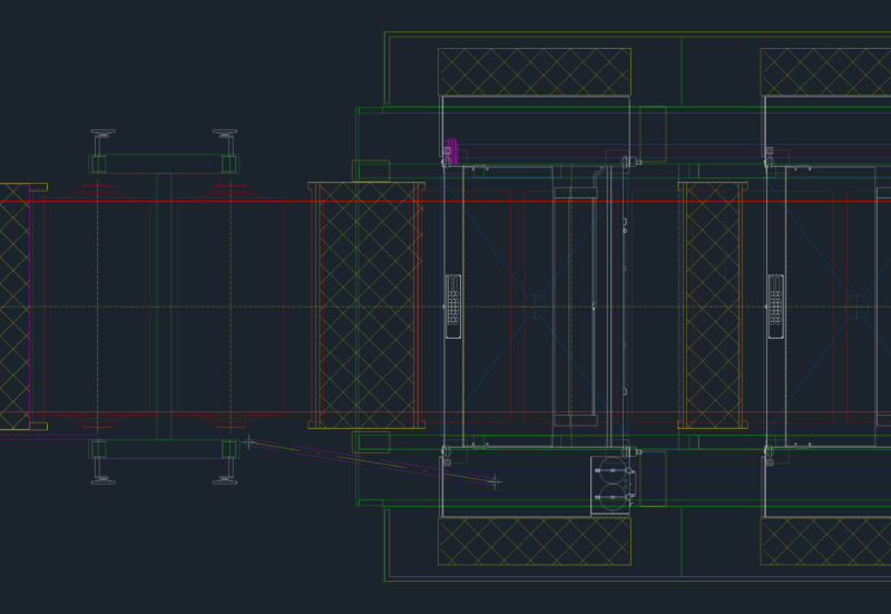 Industrial Machine Layout and Piping Details for Denim Factory