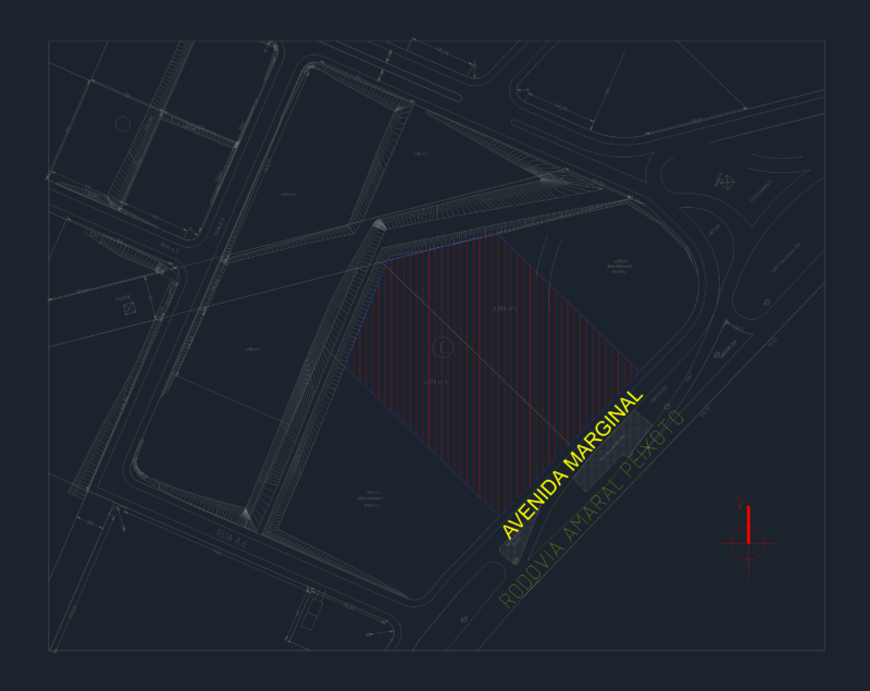 Industrial site as-built layout