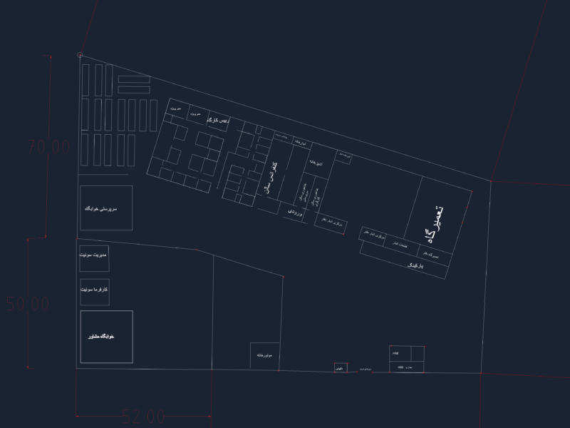 Industrial Site Layout for Construction Camp and Workshop Facilities
