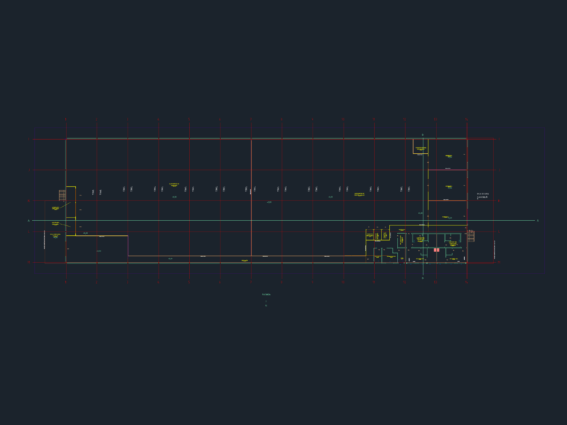 Industrial Warehouse Floor Plan for Almoxarifado Storage Facility