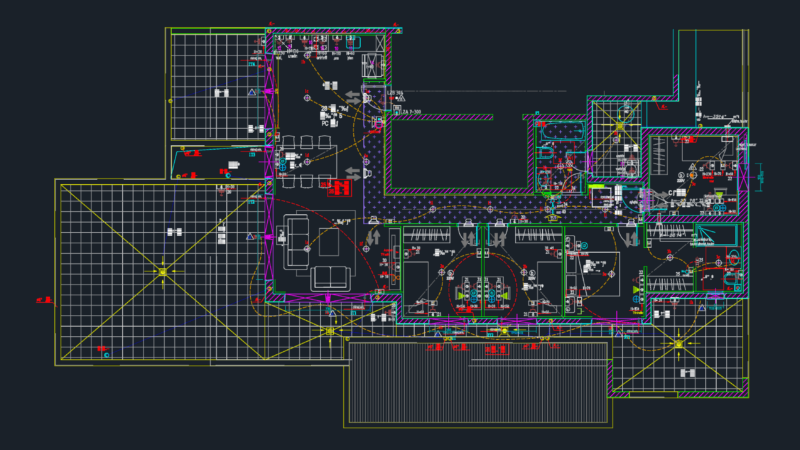 Apartment Electrical and Lighting Layout CAD