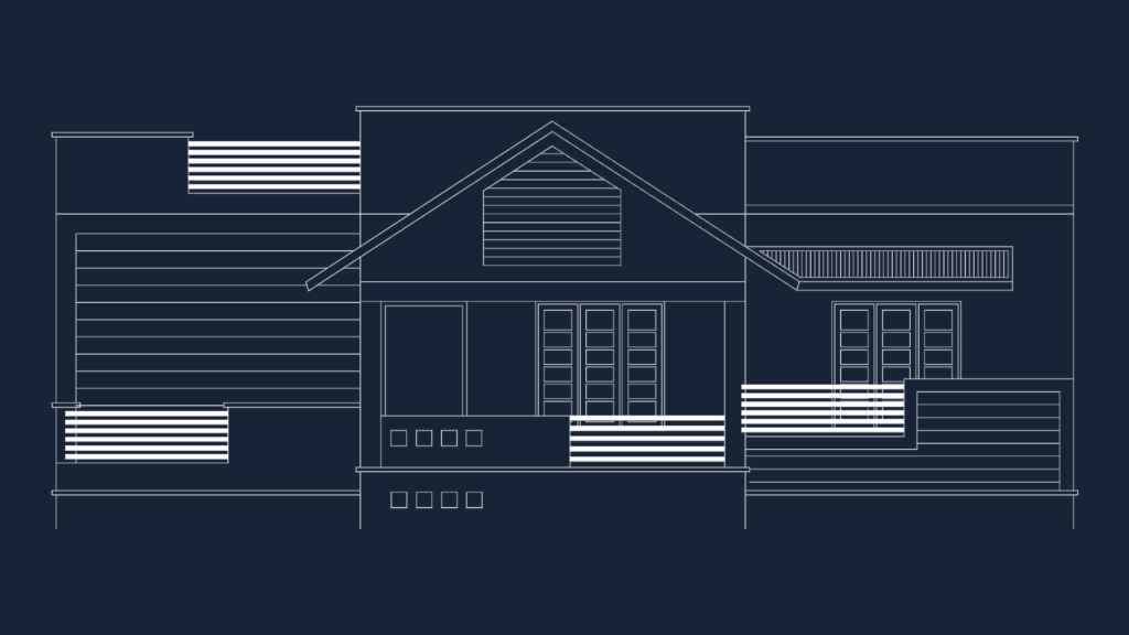 Kollam residential building set with plans section and details