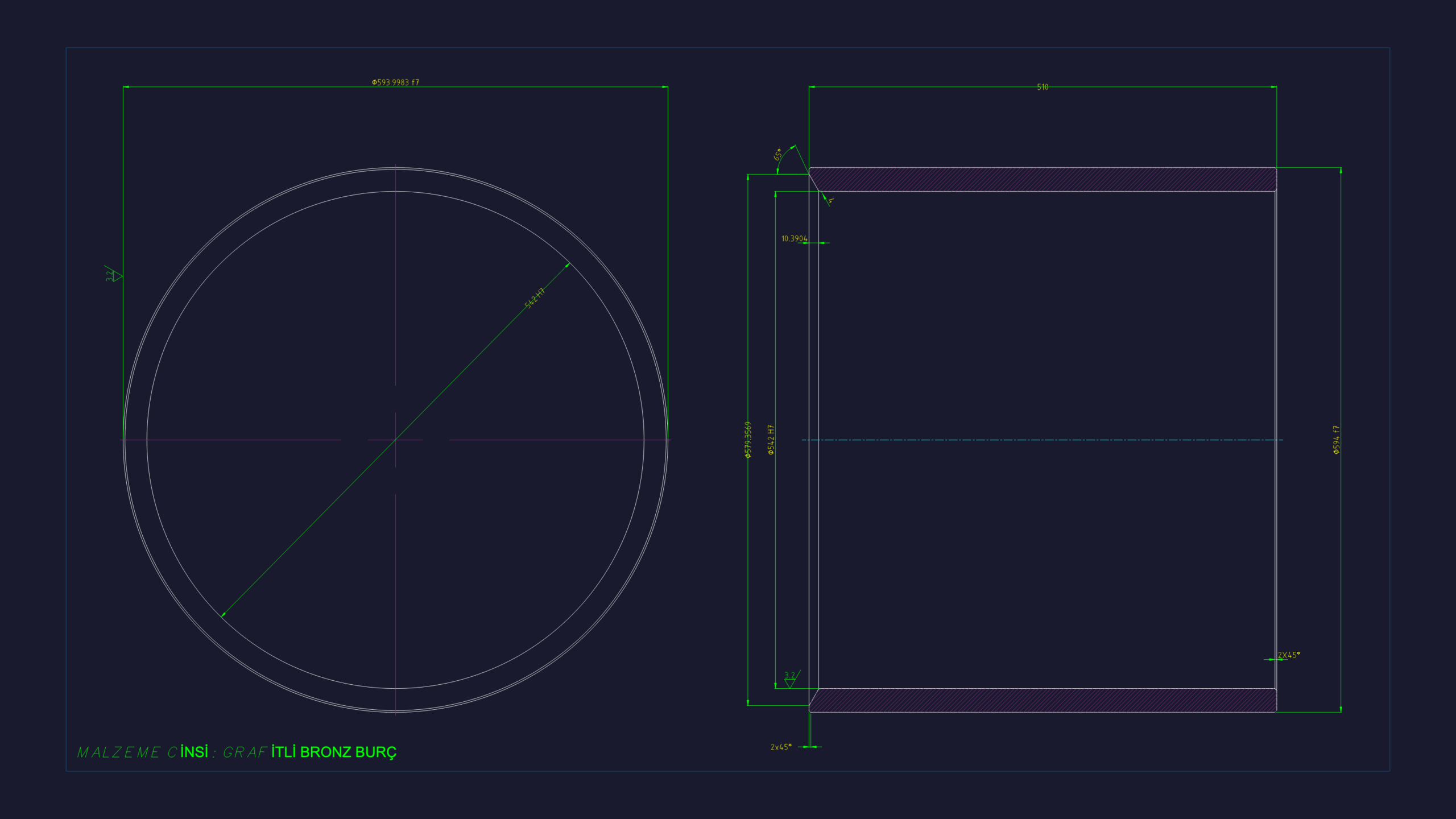 Ladle Rack Cad Ladle Hanger Arm Bronze Bushing CAD Drawing | Designs CAD