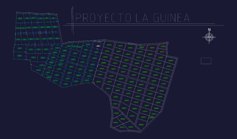 Large Scale Residential Subdivision Plot Plan with Lot Dimensions