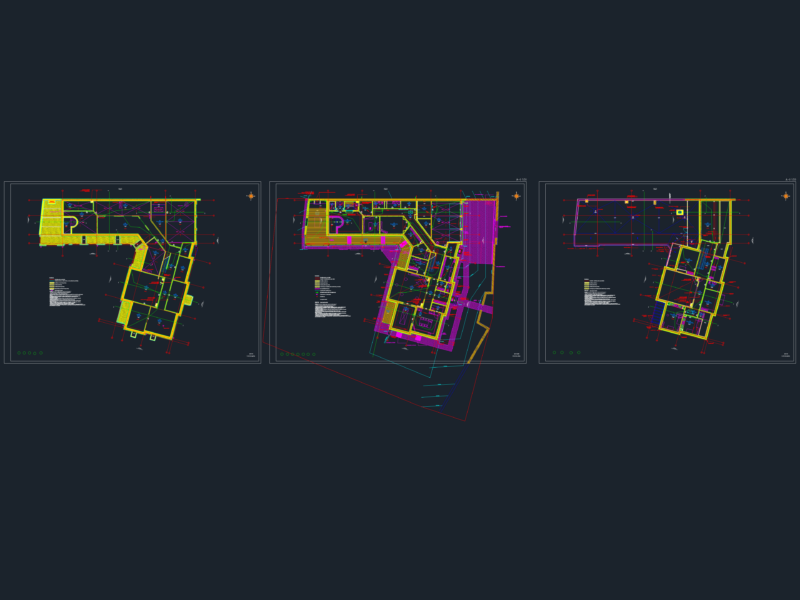 Luxury Villa DWG Floor Plans with Pool, Sauna & Garage